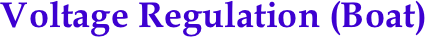 Voltage Regulation (Boat)